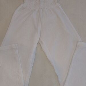 Just Living Women's White Cotton Pants